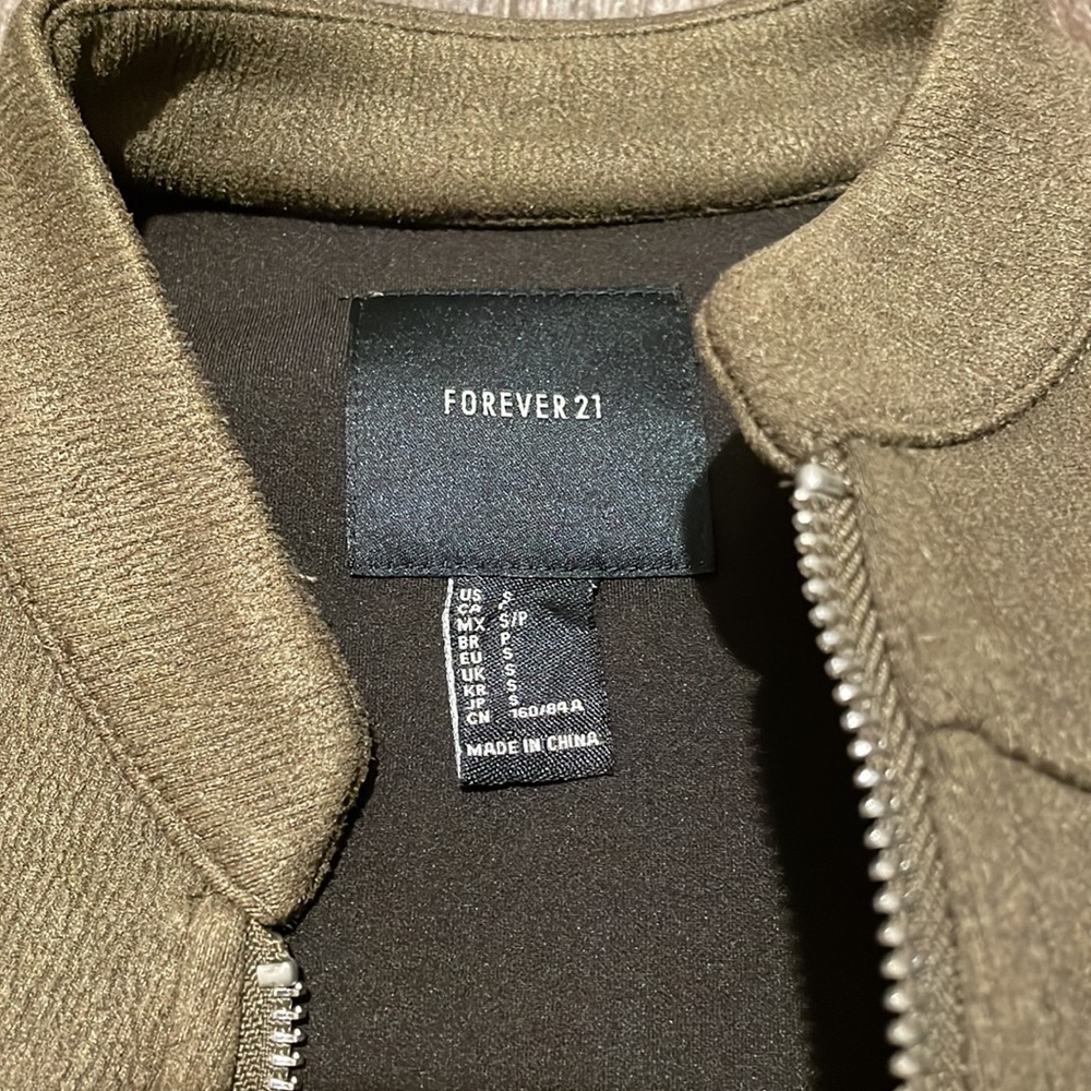 Forever 21 Olive Green Jacket/Blazer Size Small - Picture 3 of 10